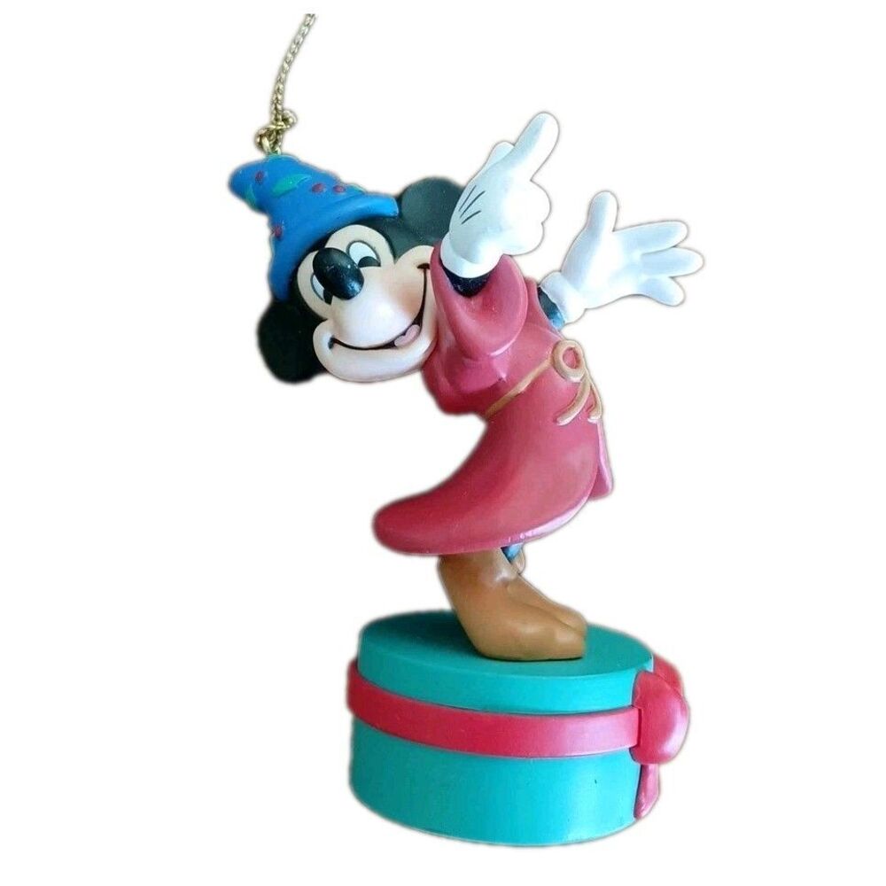 Vtg Disney Grolier Fantasia Mickey Mouse Christmas Tree Ornament
